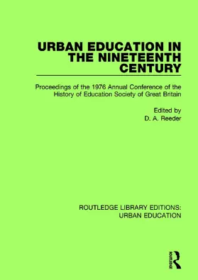 Reeder |  Urban Education in the 19th Century | Buch |  Sack Fachmedien