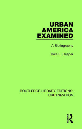 Casper |  Urban America Examined | Buch |  Sack Fachmedien