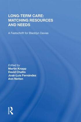 Challis |  Long-Term Care: Matching Resources and Needs | Buch |  Sack Fachmedien