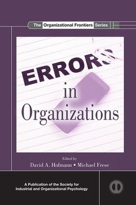 Hofmann / Frese |  Errors in Organizations | Buch |  Sack Fachmedien