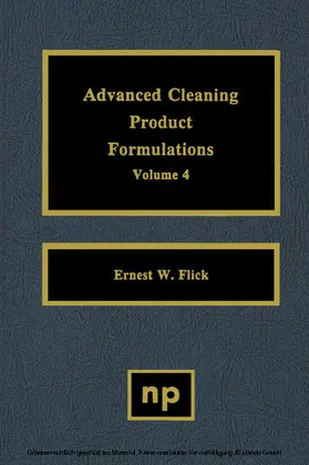 Flick |  Advanced Cleaning Product Formulations, Vol. 4 | eBook | Sack Fachmedien