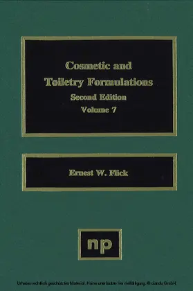 Flick |  Cosmetic and Toiletry Formulations, Vol. 7 | eBook | Sack Fachmedien