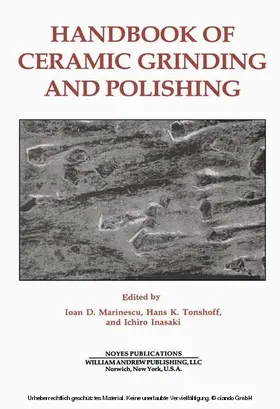 Marinescu / Tonshoff / Inaski |  Handbook of Ceramics Grinding & Polishing | eBook | Sack Fachmedien