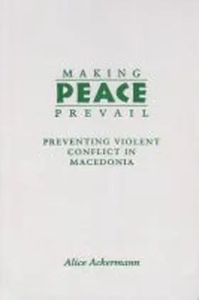 Making Peace Prevail | Buch | 978-0-8156-2812-5 | sack.de