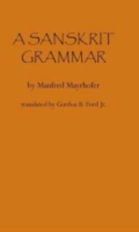 Mayrhofer |  A Sanskrit Grammar | Buch |  Sack Fachmedien