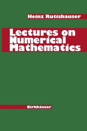 Rutishauser |  Lectures on Numerical Mathematics | Buch |  Sack Fachmedien