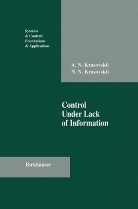 Krasovskii |  Control Under Lack of Information | Buch |  Sack Fachmedien