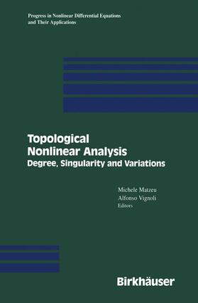Matzeu / Vignoli |  Topological Nonlinear Analysis | Buch |  Sack Fachmedien