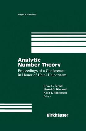 Berndt / Hildebrand / Diamond |  Analytic Number Theory:The Halberstam Festschrift 2 | Buch |  Sack Fachmedien