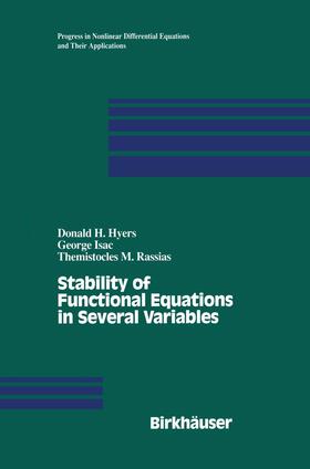 Hyers / Isac / Rassias |  Stability of Functional Equations in Several Variables | Buch |  Sack Fachmedien