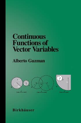 Guzman |  Continuous Functions of Vector Variables | Buch |  Sack Fachmedien