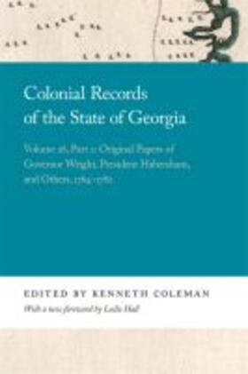 Coleman |  Colonial Records of the State of Georgia | Buch |  Sack Fachmedien