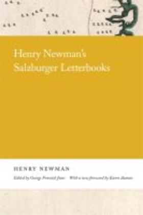 Henry Newman's Salzburger Letterbooks | Buch | 978-0-8203-5989-2 | sack.de