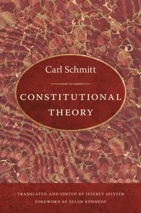 Schmitt |  Constitutional Theory | eBook | Sack Fachmedien