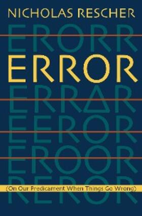 Rescher |  Error | eBook | Sack Fachmedien