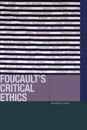 Lynch |  Foucault's Critical Ethics | eBook | Sack Fachmedien