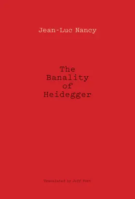 Nancy |  The Banality of Heidegger | eBook | Sack Fachmedien