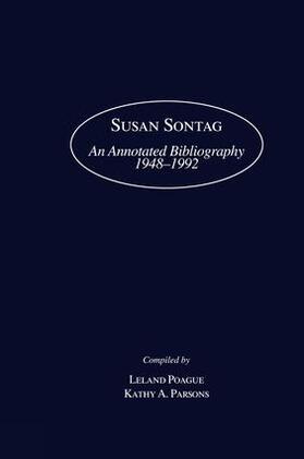 Poague / Parsons |  Susan Sontag | Buch |  Sack Fachmedien