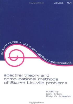 Hinton |  Spectral Theory & Computational Methods of Sturm-Liouville Problems | Buch |  Sack Fachmedien