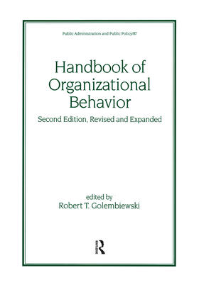 Golembiewski | Handbook of Organizational Behavior | Buch | 978-0-8247-0393-6 | sack.de