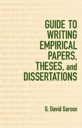 Garson |  Guide to Writing Empirical Papers, Theses, and Dissertations | Buch |  Sack Fachmedien