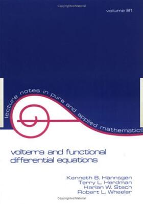 Hannsgen / Herdman |  Volterra and Functional Differential Equations | Buch |  Sack Fachmedien