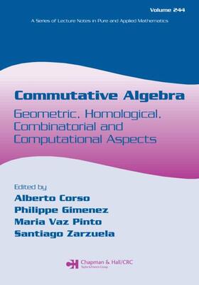 Corso / Gimenez / Vaz Pinto |  Commutative Algebra | Buch |  Sack Fachmedien