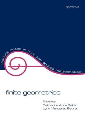 Baker / Batten |  Finite Geometries | Buch |  Sack Fachmedien