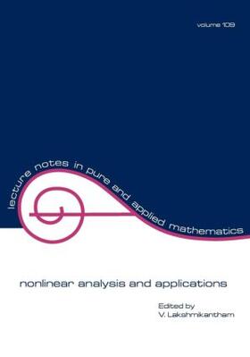 Lakshmikantham |  Nonlinear Analysis and Applications | Buch |  Sack Fachmedien