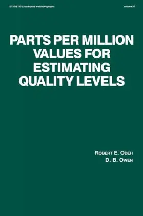 Odeh |  Parts per Million Values for Estimating Quality Levels | Buch |  Sack Fachmedien