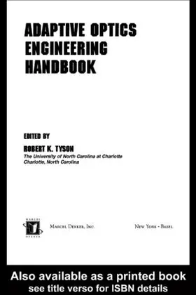 Tyson |  Adaptive Optics Engineering Handbook | Buch |  Sack Fachmedien