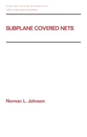 Johnson |  Subplane Covered Nets | Buch |  Sack Fachmedien