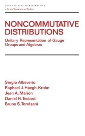 Albeverio / Hoegh-Krohn / Marion |  Noncommutative Distributions | Buch |  Sack Fachmedien