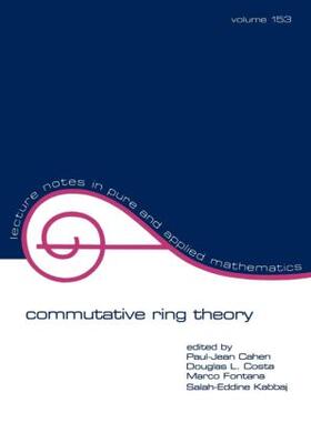Cahen / Costa / Fontana |  Commutative Ring Theory | Buch |  Sack Fachmedien