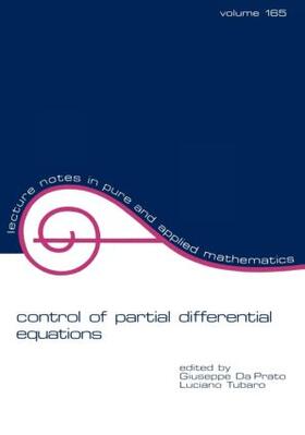 Da Prato / Tubaro |  Control of Partial Differential Equations | Buch |  Sack Fachmedien