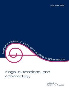 Magid / Zelinsky |  Rings, Extensions, and Cohomology | Buch |  Sack Fachmedien