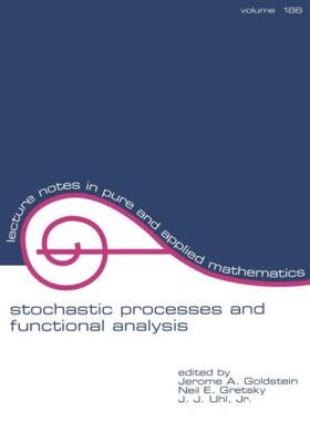 Goldstein / Gretsky / Rao |  Stochastic Processes and Functional Analysis | Buch |  Sack Fachmedien