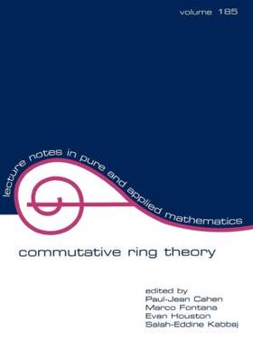 Cahen / Fontana / Houston |  Commutative Ring Theory | Buch |  Sack Fachmedien