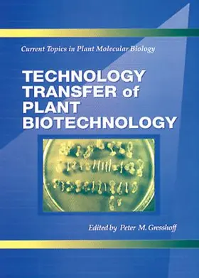 Gresshoff |  Technology Transfer of Plant Biotechnology | Buch |  Sack Fachmedien