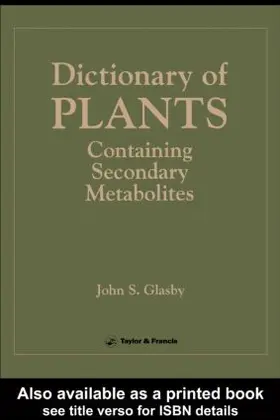 Glasby |  Directory Of Plants Containing Secondary Metabolites | Buch |  Sack Fachmedien