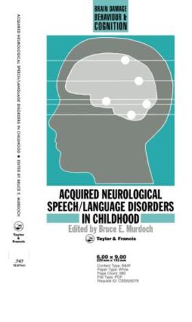 Murdoch |  Acquired Neurological Speech/Language Disorders In Childhood | Buch |  Sack Fachmedien
