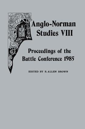 Brown |  Anglo-Norman Studies VIII | Buch |  Sack Fachmedien