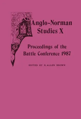 Brown |  Anglo-Norman Studies X | Buch |  Sack Fachmedien