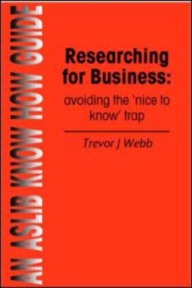 Webb |  Researching for Business | Buch |  Sack Fachmedien