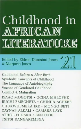 Jones |  ALT 21 Childhood in African Literature | Buch |  Sack Fachmedien