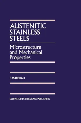 Marshall |  Austenitic Stainless Steels | Buch |  Sack Fachmedien