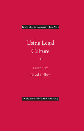 Nelken |  Using Legal Culture | Buch |  Sack Fachmedien