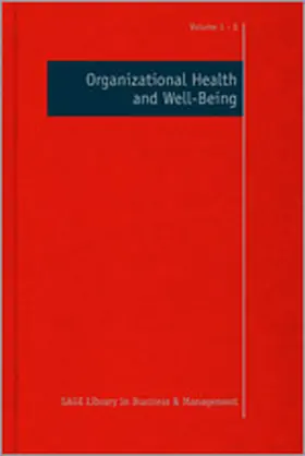 Cooper |  Organizational Health and Well-Being | Buch |  Sack Fachmedien