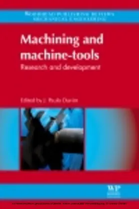 Davim |  Machining and Machine-tools | eBook | Sack Fachmedien