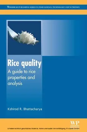 Bhattacharya |  Rice Quality | eBook | Sack Fachmedien